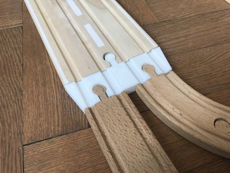 Double to 2 Single Tracks - Brio/IKEA Wooden Train Track