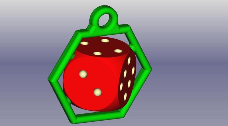 Der Würfel für unterwegs als Schlüsselanhänger