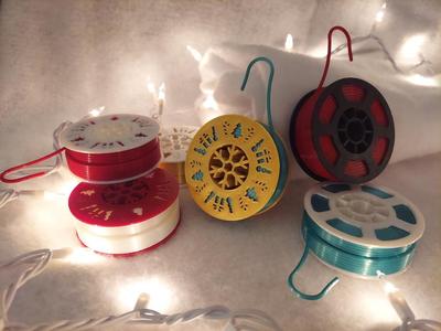 Filament Spool Christmas Ornament