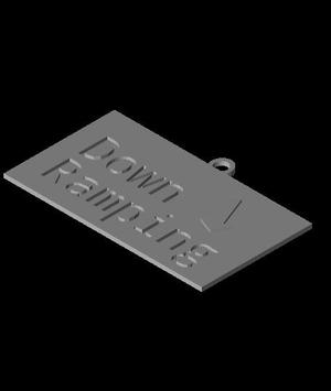 Down Ramp Sign 