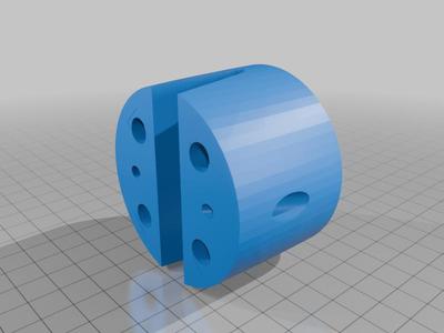 65161/6384 mast mount for efoil or foil assist (parametric / customizable to any mast)