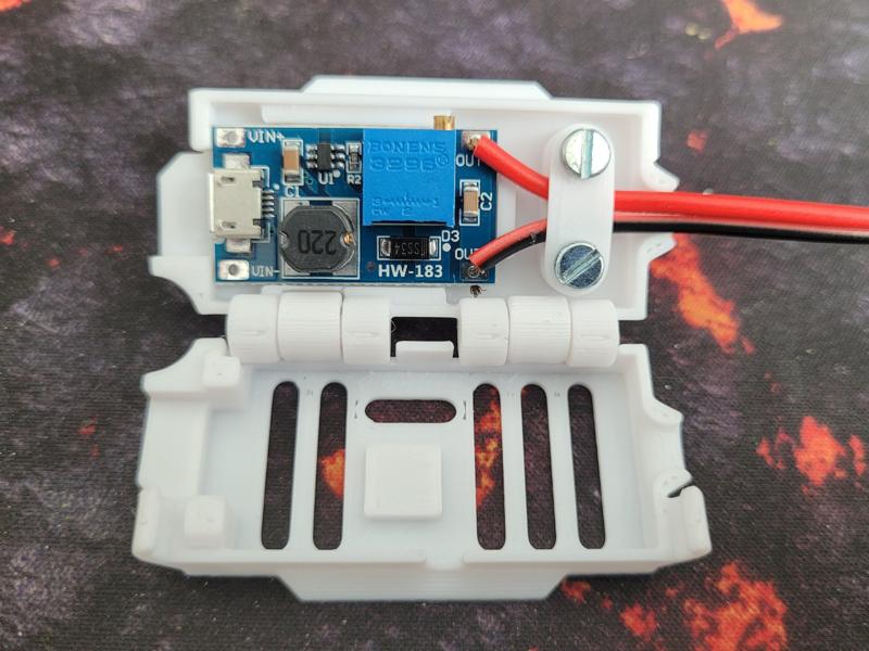 MT3608 DC-DC Adjustable Boost StepUp Module Housing Enclosure Box - two version: w/wo USB - print in place