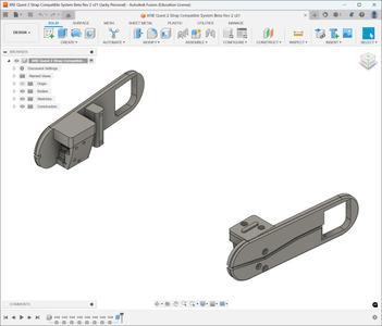 HTC VIVE XR Elite Quest 2 Strap Compatible System Beta Rev 2