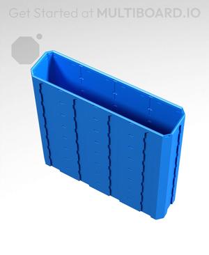 4x1x4 - Topped Multipoint Rail - Pop-In Multibin Shell Extension