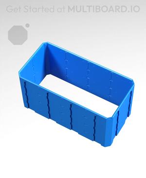 4x2x2 - Topped Multipoint Rail - Pop-In Multibin Shell Extension