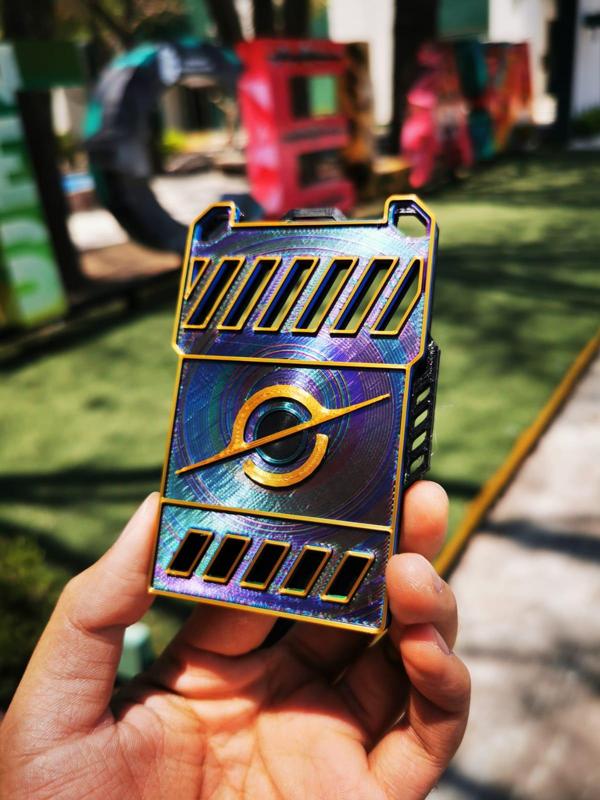 School and work futuristic universe access card holder