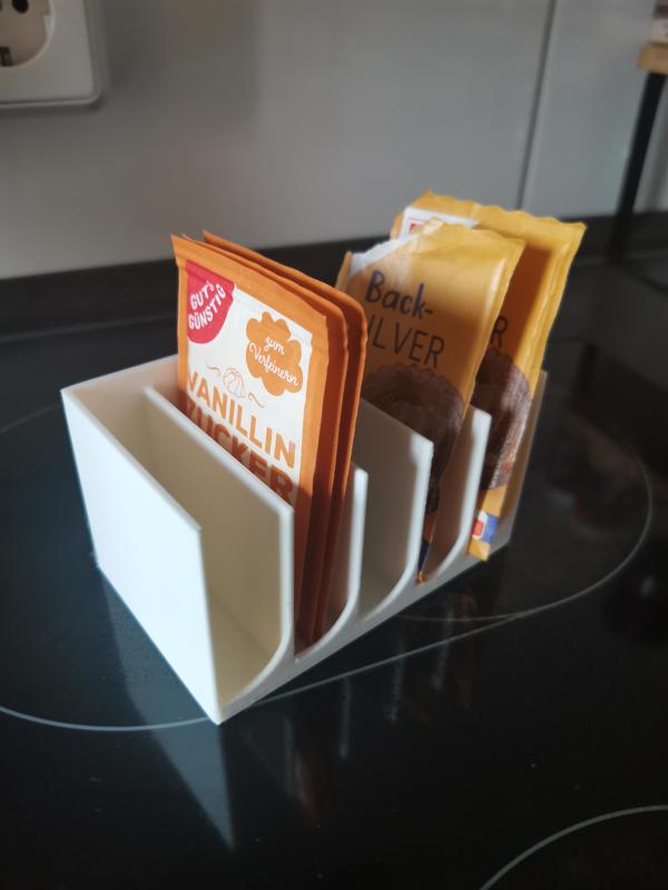 Kitchen Packet Organizer with Side Access