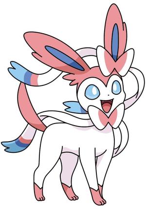 sylveon Keychain, Refrigerator Magnet, and Wall Decor.