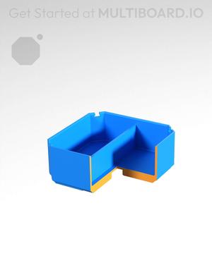 1x1x0.5 - Double Divided Bin - Multibin Insert