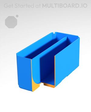 1x2x1 - Curved - Double Divided Bin - Multibin Insert