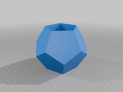 Dodecahedron Magnetic Fridge Vase