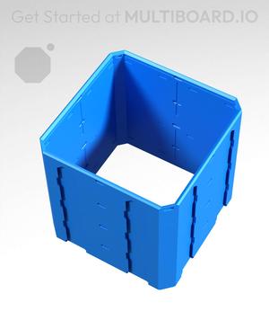 2x2x2 - Topped Multipoint Rail - Pop-In Multibin Shell Extension