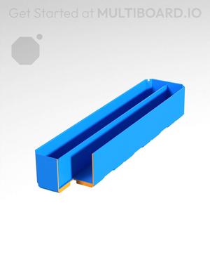 1x4x0.75 - Double Divided Bin - Multibin Insert