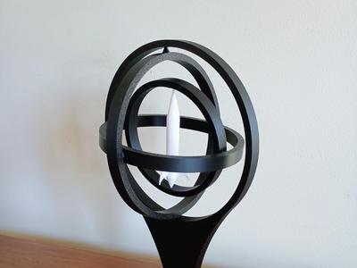 3 Axis Gimbal with Model Rocket