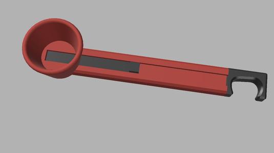 Sliding funnel spoon / Cuchara embudo deslizante