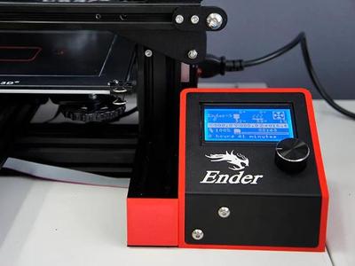 ender 3 control box with rail inserts attached