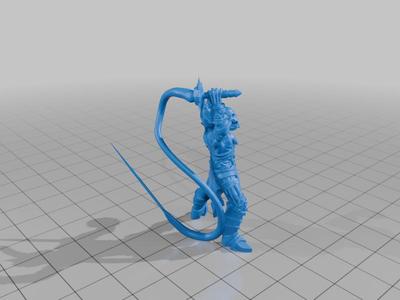 Flaming skull sword whip eldar