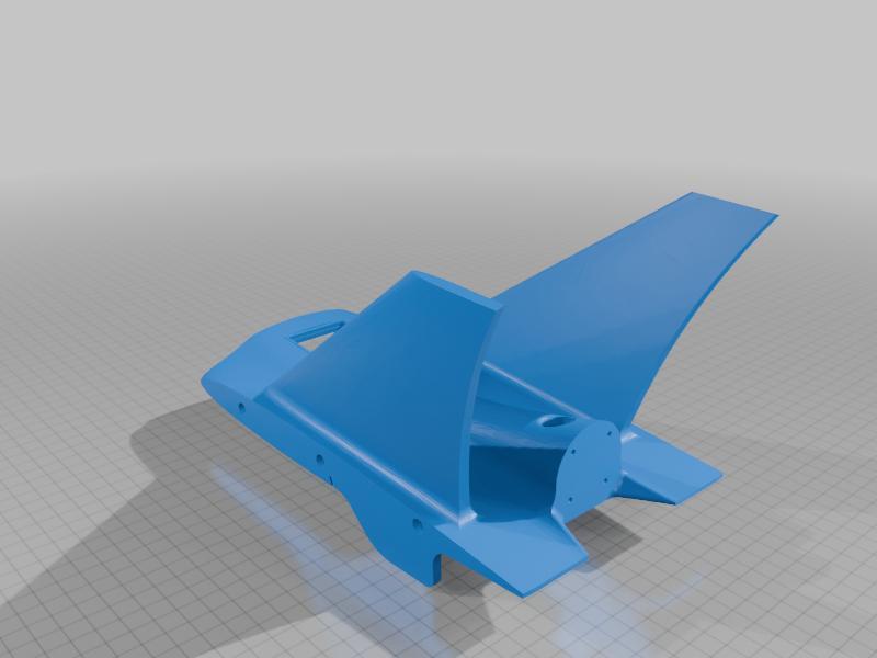 GASB FOUR 4 Remix REAR Section  ( wider cable tunnel &amp; cover/lid)