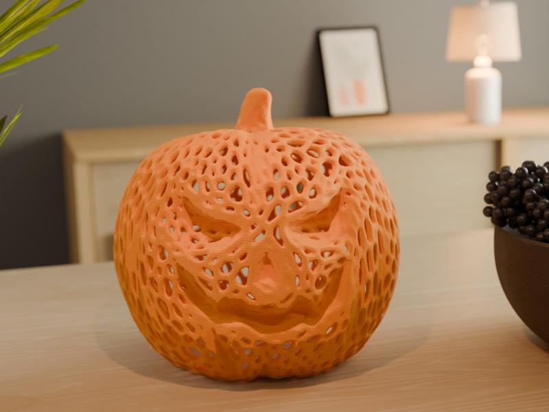 Voronoi Halloween Pumpkin