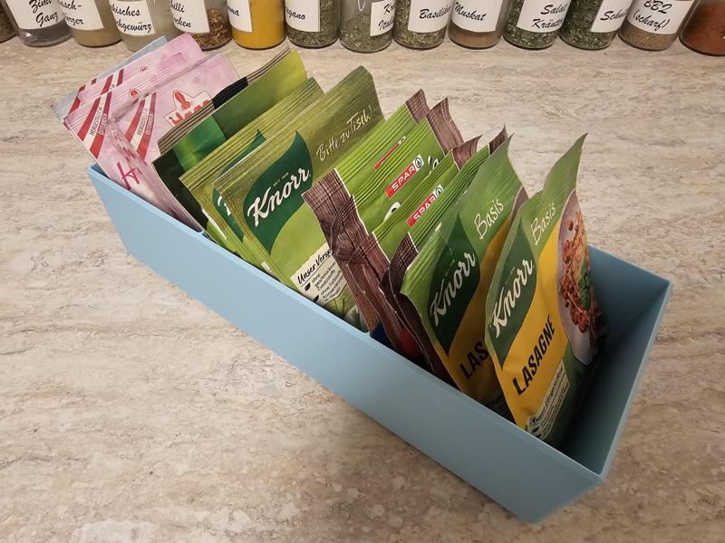 Pudding und Kochbeutelbehälter