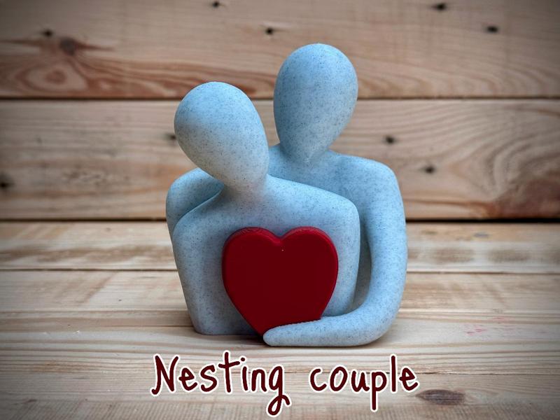 Nesting Couple Ornament 