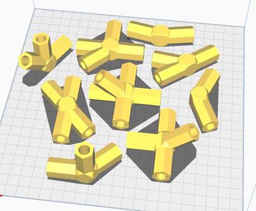 45 angles 3/8 Dowel connectors
