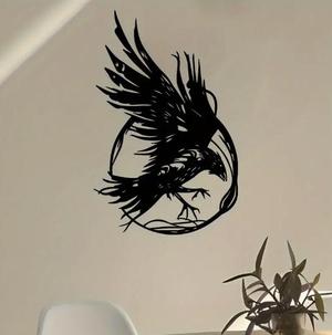 Crow Silhouette Wall Art