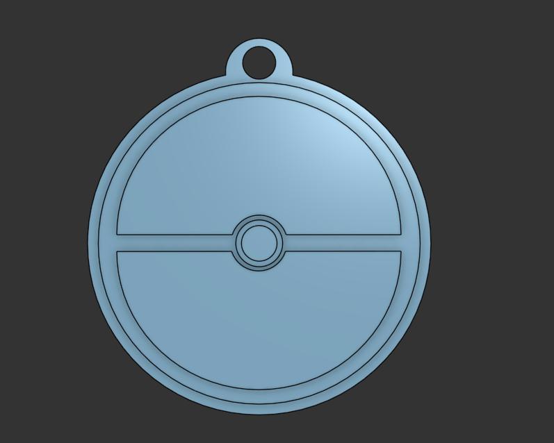 Pokeball Keychain
