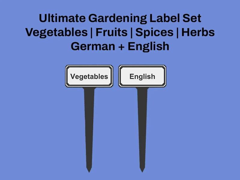 Ultimate Garding Label Set | German + English