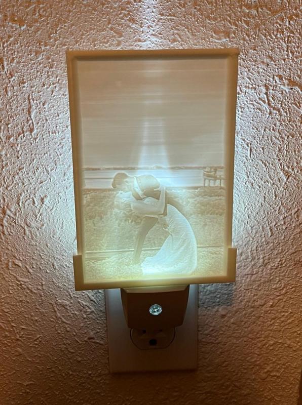 Parametric Night Light Lithophane Holder