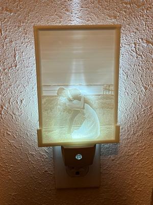 Parametric Night Light Lithophane Holder
