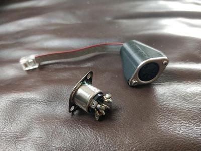 Cover for chassis mounted DIN plug 