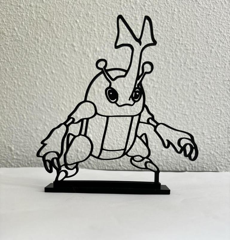 Heracross Pokemon line art