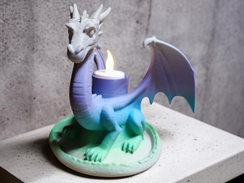 Mystic Dragon Candle Holder 