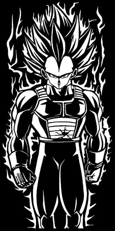 Vegeta stencil 9