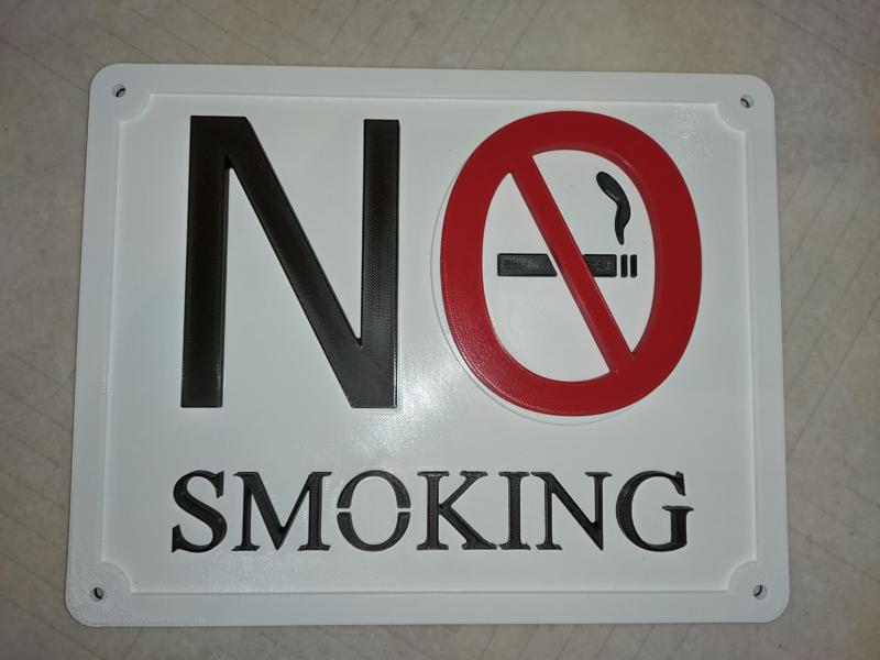 No Smoking sign