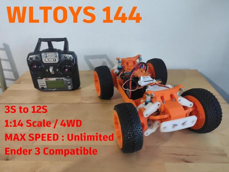 V3 RC CAR 1:14 WLTOYS 144 DIY EDITION FREE DEMO