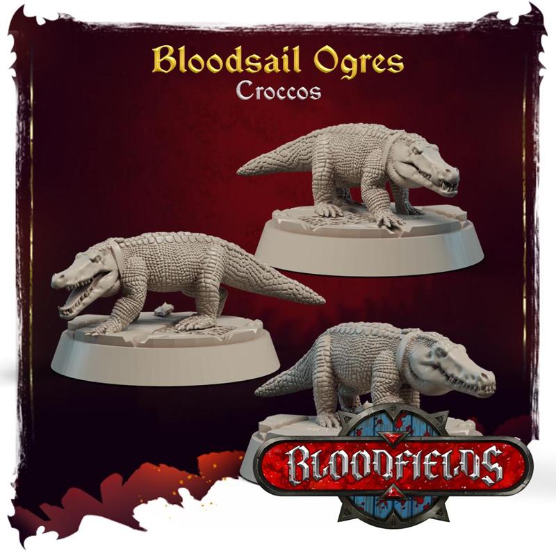 Bloodsail Ogres - Croccos - Additional Miniatures