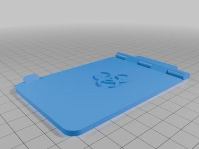 Biohazard cover for wolfganghsu's lcd cover for 3d printers