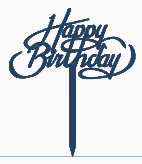 Birthday Cake Topper 9.stl