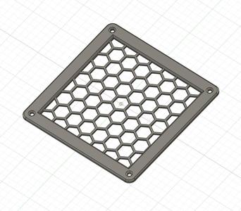 Cover with hexagonal pattern