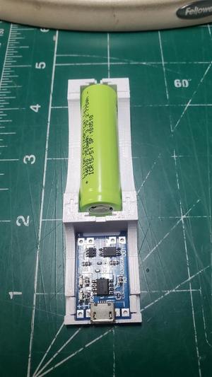 LiIon 14500 Charger Holder 03962A Board