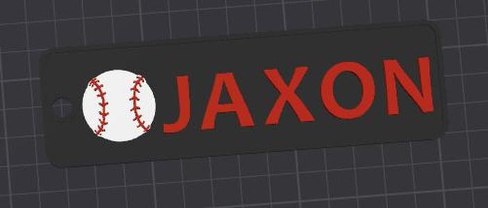 Baseball Bag Tag Jaxon