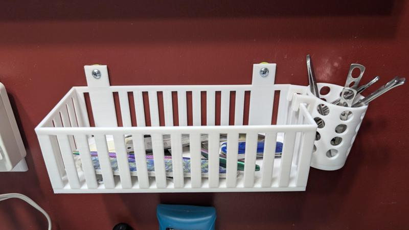 Bathroom storage tray and cup