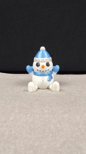 Sit or Skate Snowman with Winter Hat