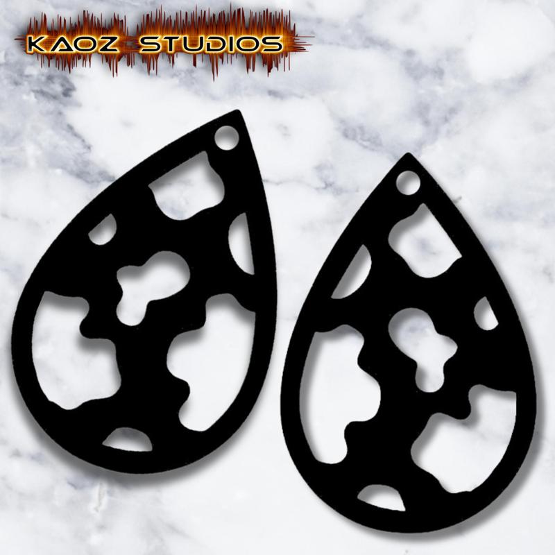 cow print earrings