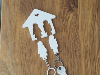 Key holder Man and Woman
