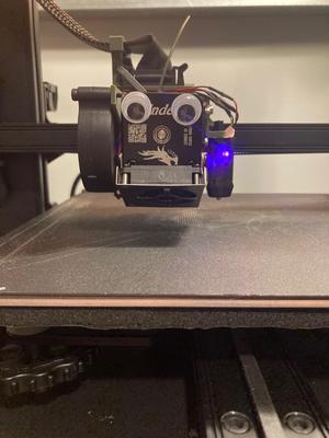 Ender 3 S1 5015 fan mount with right side inline cr-touch