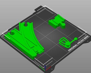 Mechanical Curved Switching Track version 2