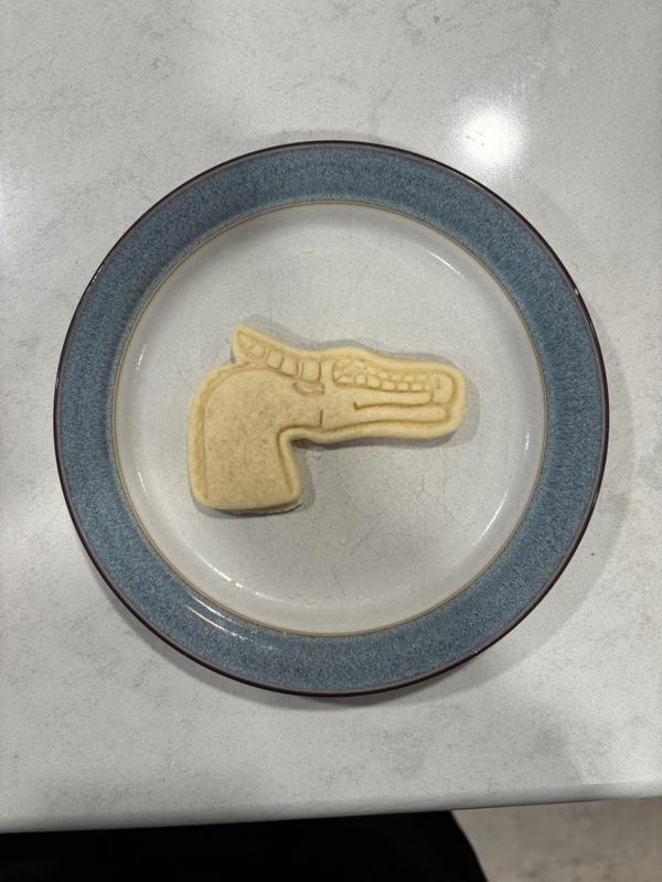 Dragon cookie cutter and stamp